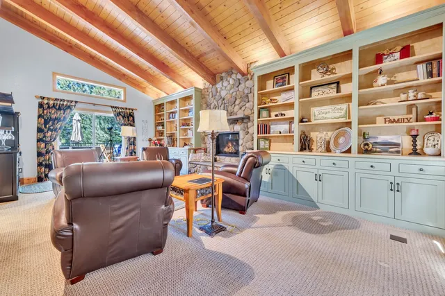 a work room with furniture