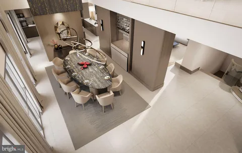 a view of living room with furniture and a fireplace