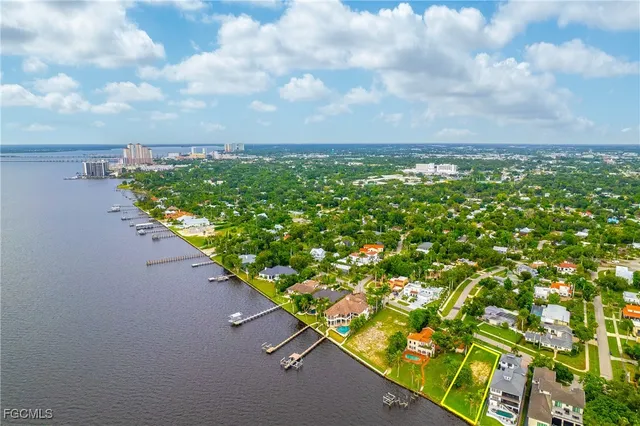 a view of a yard with an outdoor space