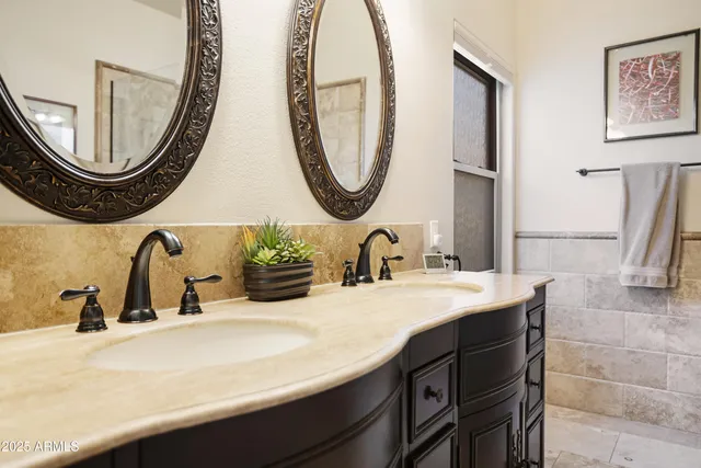 an aerial view of residential house with an outdoor space