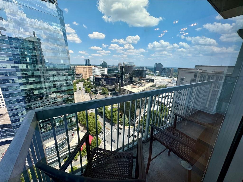 3324 Peachtree Road Northeast, Unit 2307 Atlanta, GA 30326 - Photo 15 of 42 a view of a balcony with furniture