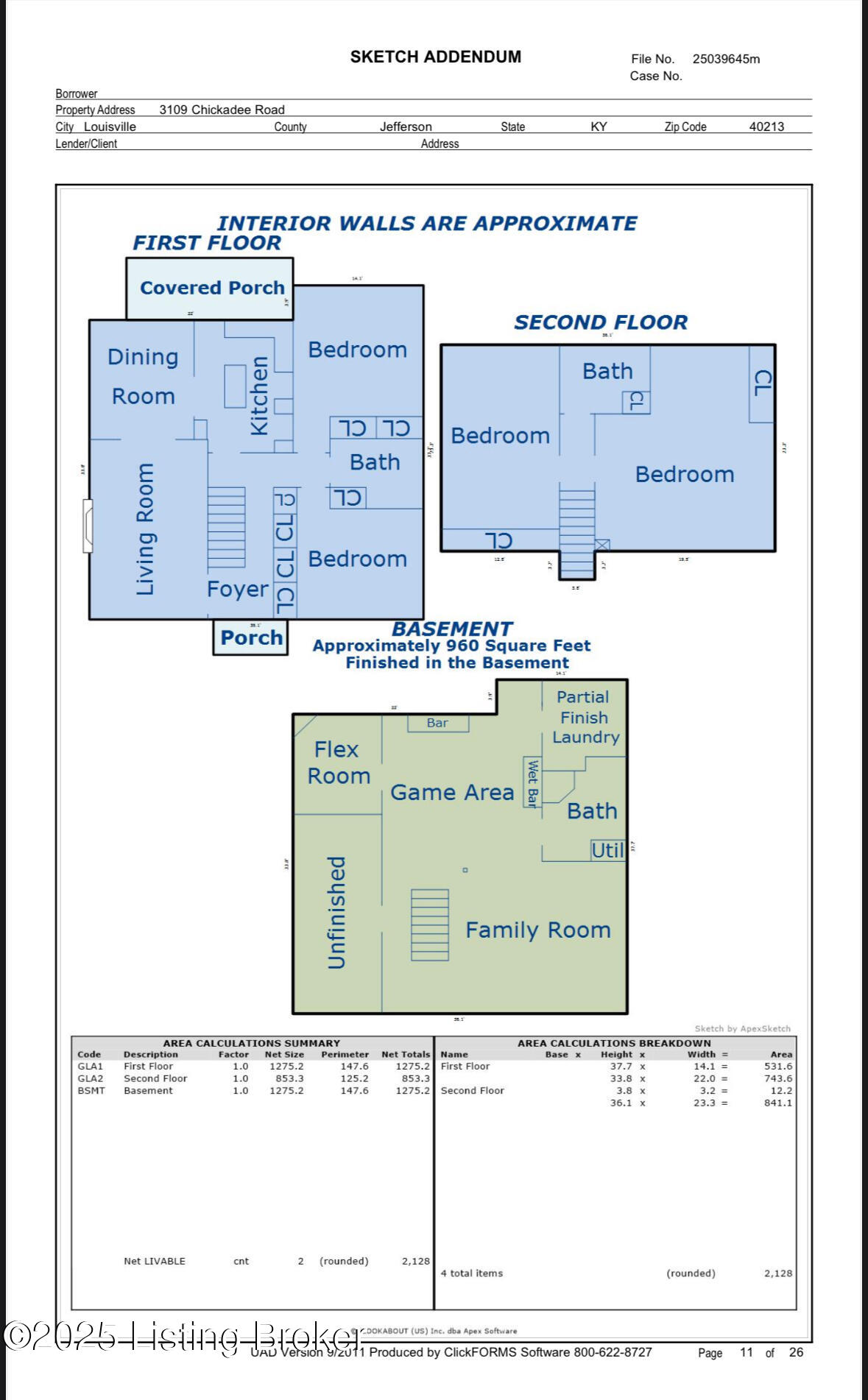 3109 Chickadee Road Louisville, KY 40213 - Photo 35 of 35 Floor plan