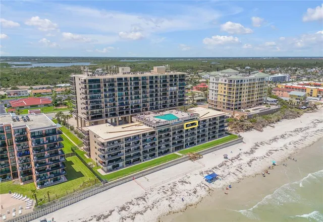 a view of a city with tall buildings