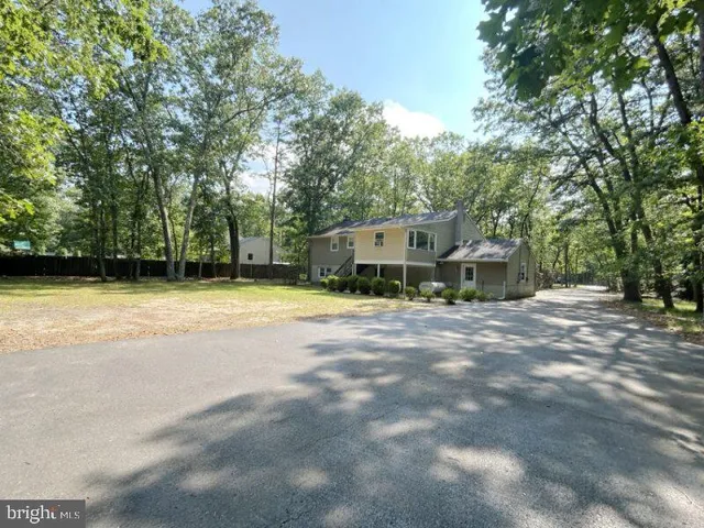 a view of back yard of the house