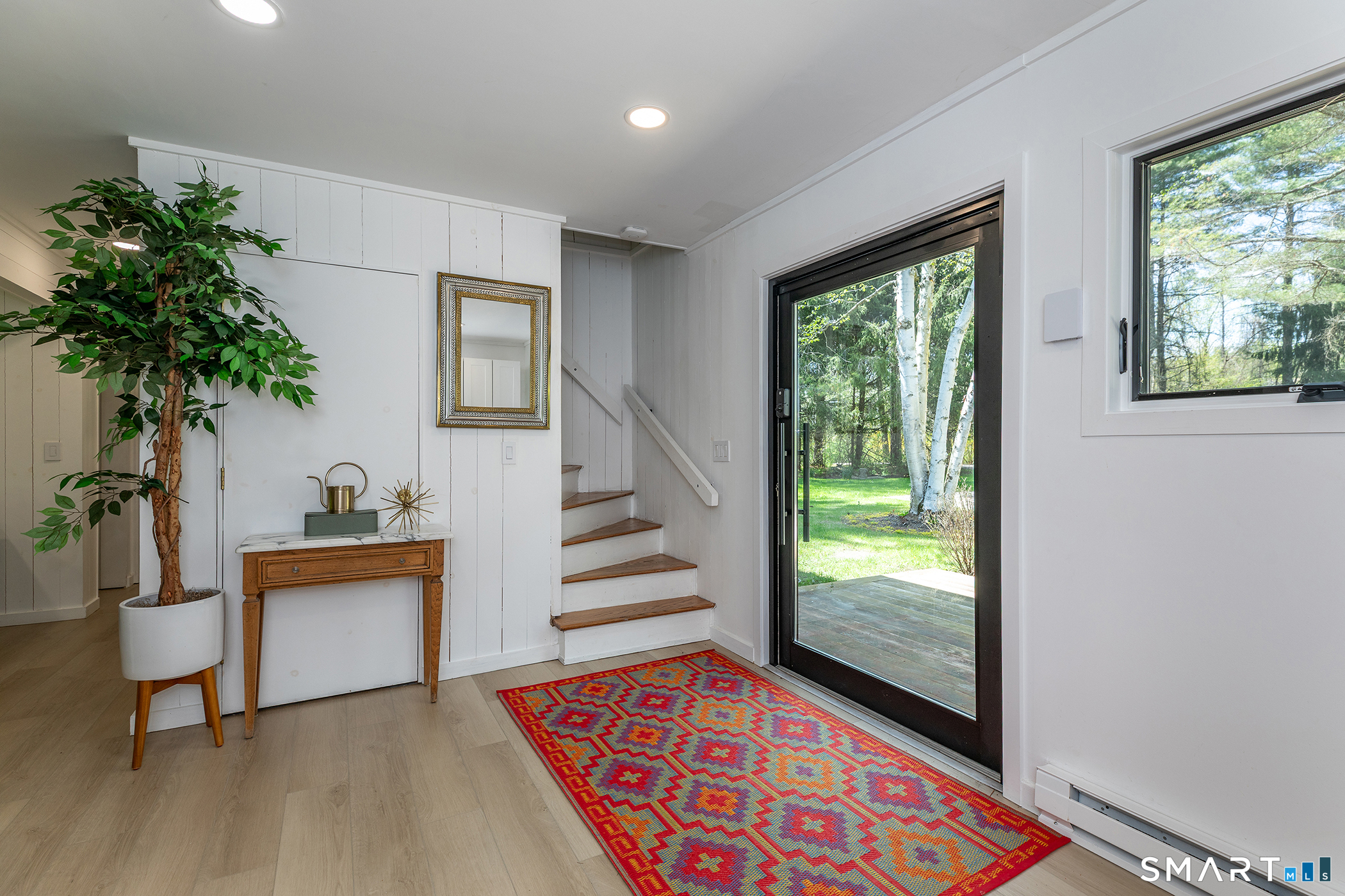 94 Washinee Heights Road Salisbury, CT 06068 - Photo 20 of 38 a view of entryway with wooden floor and a potted plant