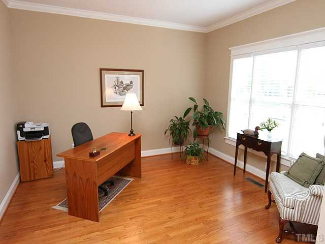 4024 Swarthmore Road Durham, NC 27707 - Photo 9 of 25 This first floor living room is currently being used as an office....or it would be a wonderful space for a music room. Studio/Study/Office