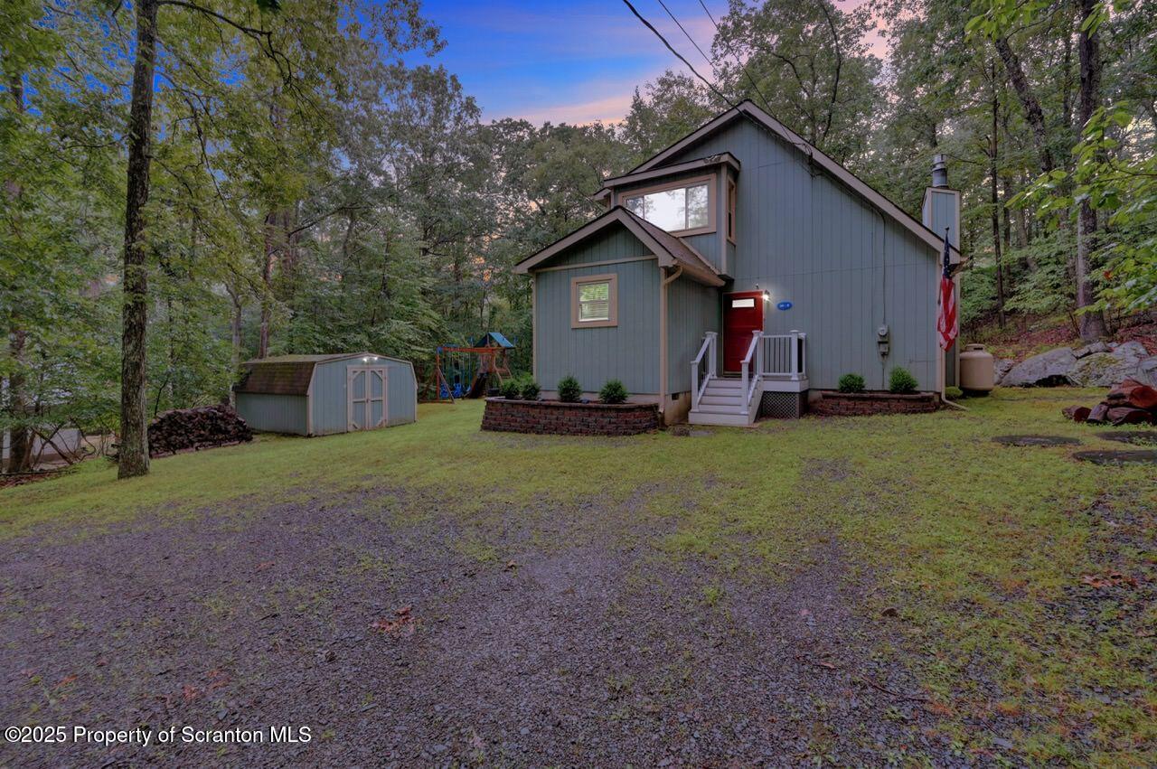 336 Timber Hill Road Henryville, PA 18332 - Photo 2 of 59 336 Timber Hill Rd 01 Dusk Large