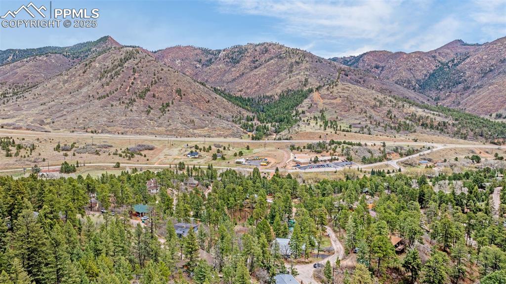 9515 Mountain Road Cascade, CO 80809 - Photo 32 of 34 a view of a field with a mountain in the background