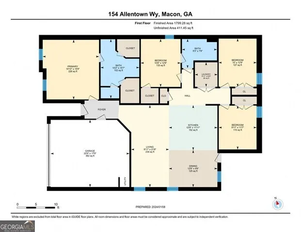 $2,075 | 154 Allentown Way, Macon, GA 31216