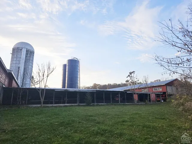a view of a green field with clear sky