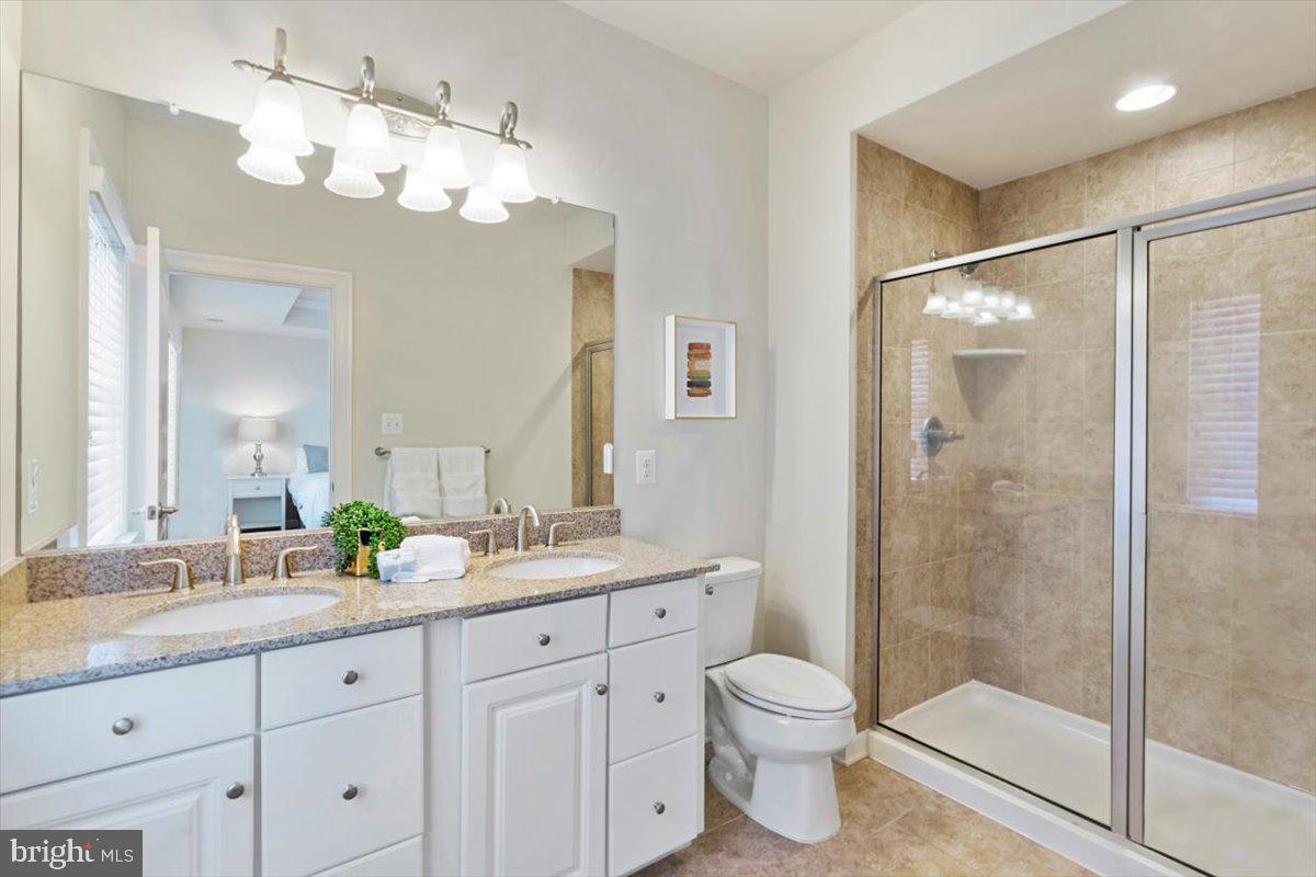 3802 Jacob Stout Road Doylestown, PA 18902 - Photo 17 of 36 Owners ensuite bath with double sink vanity