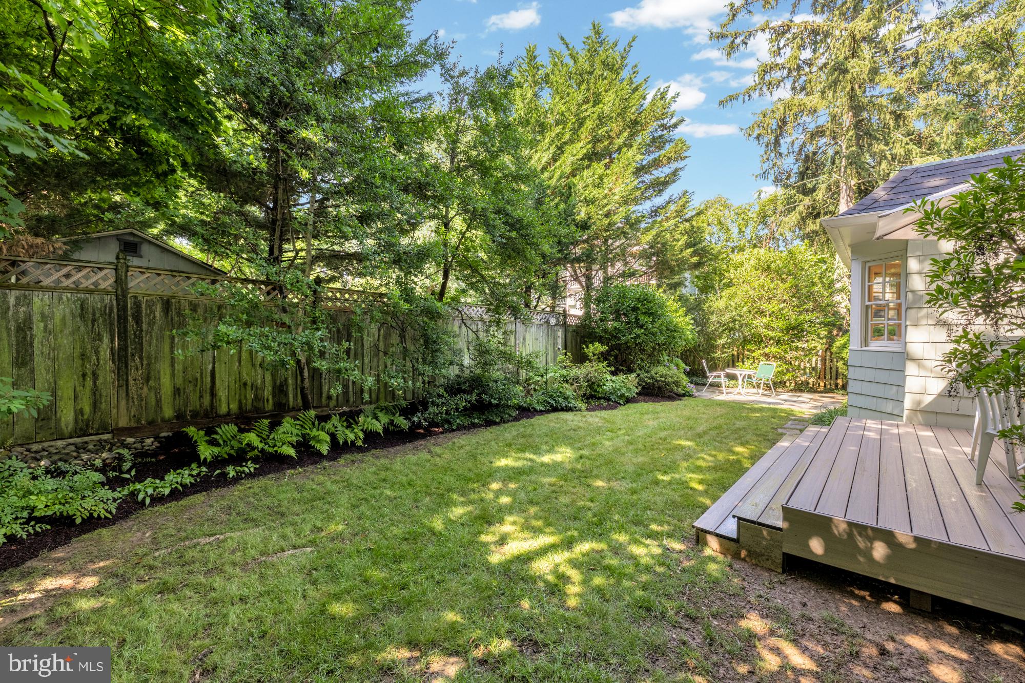 3514 Shepherd Street Chevy Chase, MD 20815 - Photo 35 of 42 a view of backyard with seating and green space