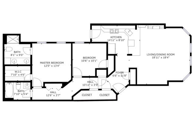 2439 North Burling Street, Unit G Chicago, IL 60614 - Photo 20 of 20 a picture of a floor plan