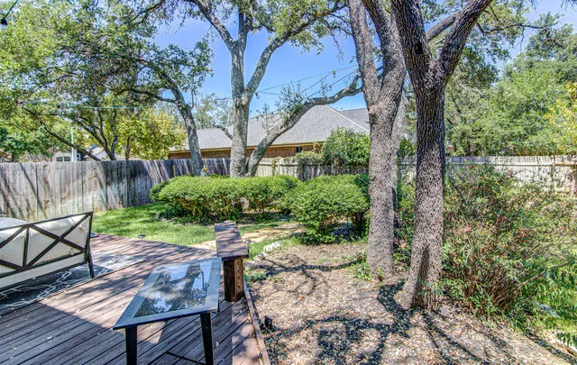 a view of an outdoor space with a patio