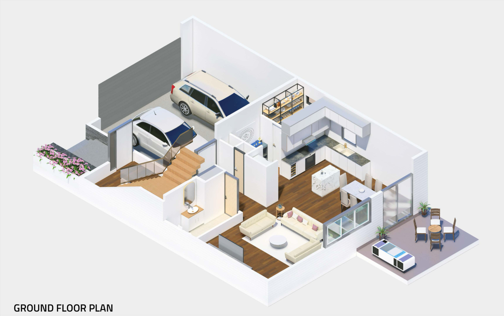 422 Larkspur Lane Normal, IL 61761 - Photo 7 of 8 an aerial view of a house and with a floor to ceiling window