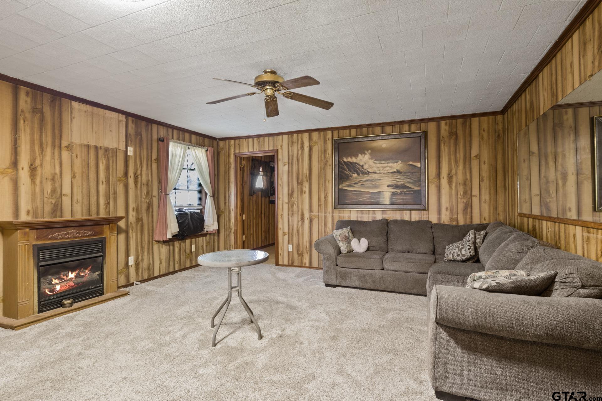 71 Private Road Pittsburg, TX 75686 - Photo 4 of 39 a living room with furniture and a fireplace
