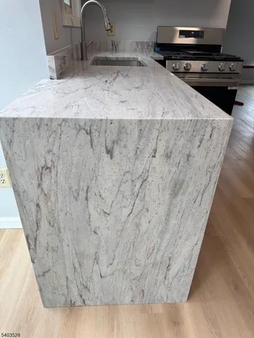 a close view of sink