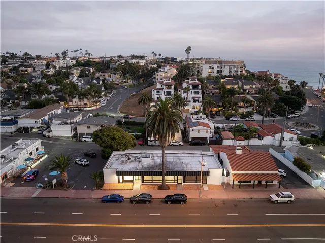 an aerial view of a city