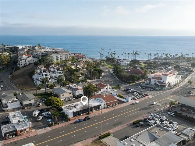 an aerial view of a city