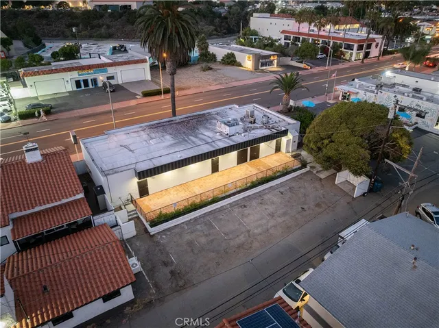an aerial view of a city
