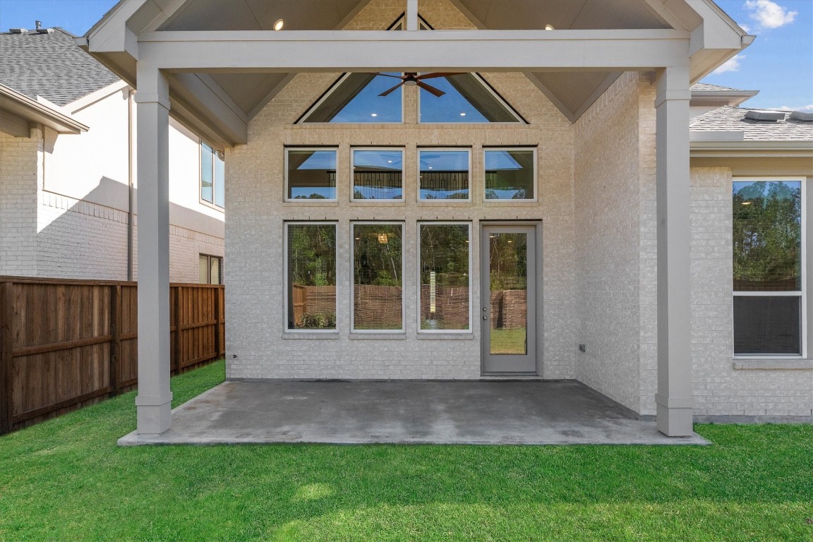 5030 Vly Wind Court Spring, TX 77386 - Photo 28 of 36 Open patio with high ceilings.