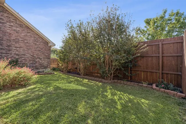 a backyard of a house