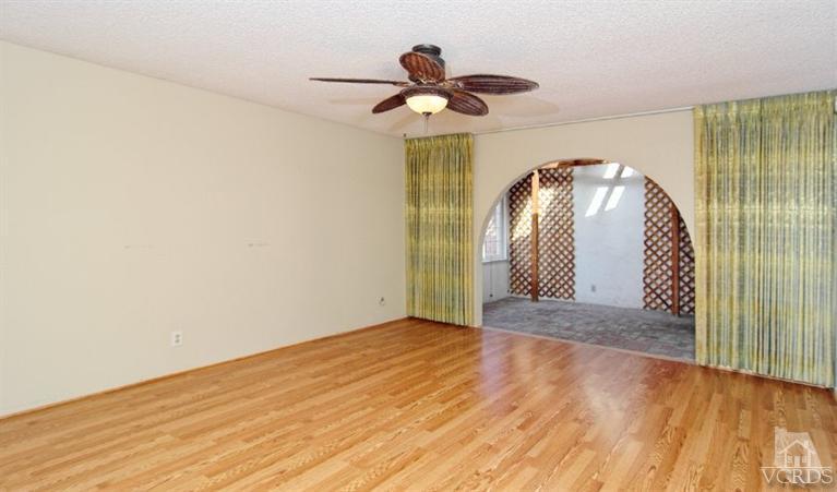 2796 Harrington Road Simi Valley, CA 93065 - Photo 14 of 15 a view of empty room with wooden floor and fan