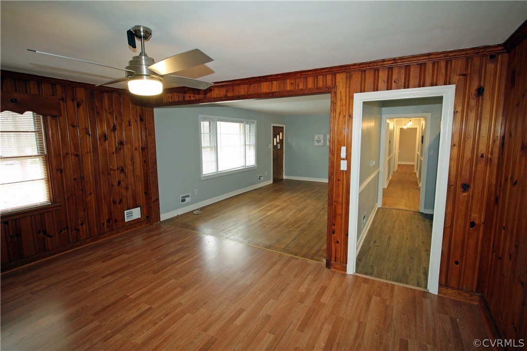 12821 Old Buckingham Road Midlothian, VA 23113 - Photo 24 of 50 wooden floor in an empty room with a window