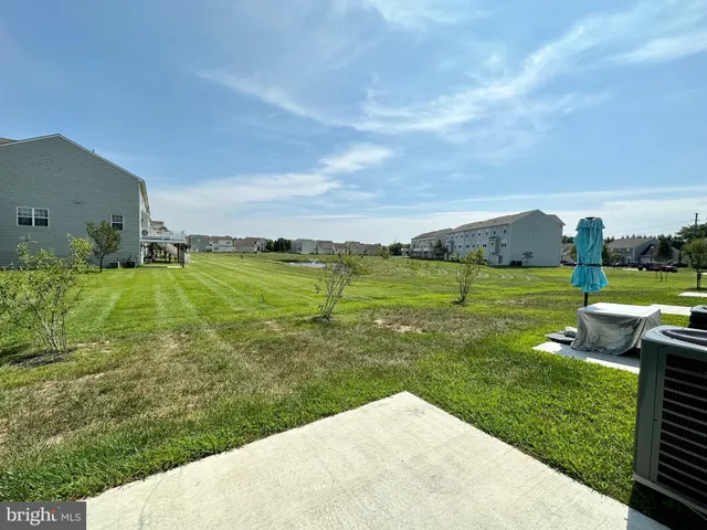 a view of a golf course with a garden
