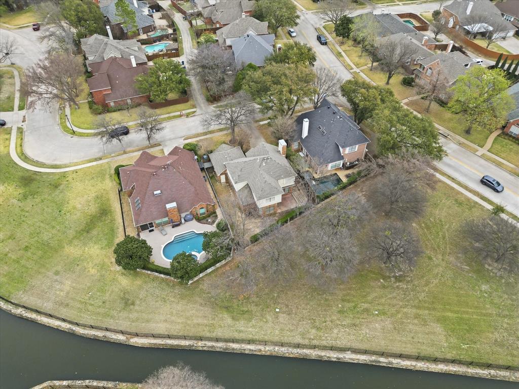 605 Andover Lane Coppell, TX 75019 - Photo 34 of 39 an aerial view of a house with a yard