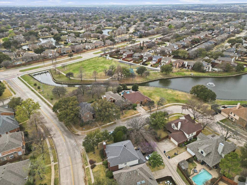 605 Andover Lane Coppell, TX 75019 - Photo 36 of 39 an aerial view of residential houses with outdoor space