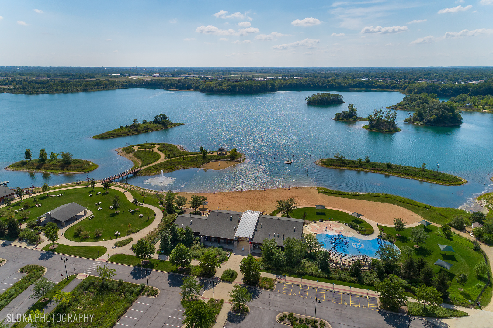 71 North Williams Street Crystal Lake, IL 60014 - Photo 40 of 42 an aerial view of a house with a lake view