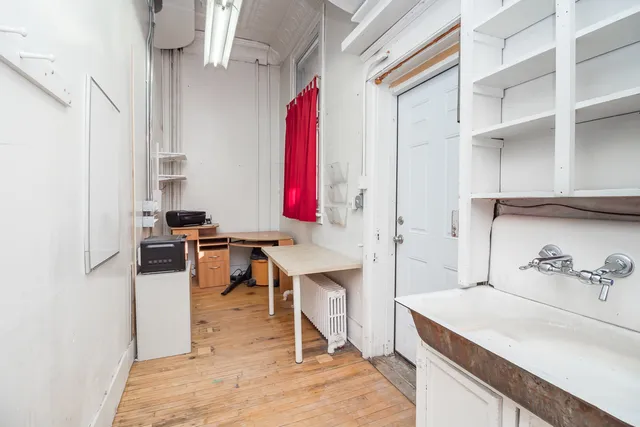 a view of a lake with a mountain