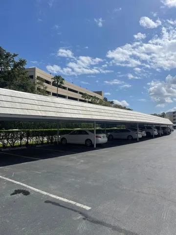 a view of terrace with city view