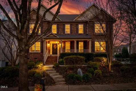 a front view of a house