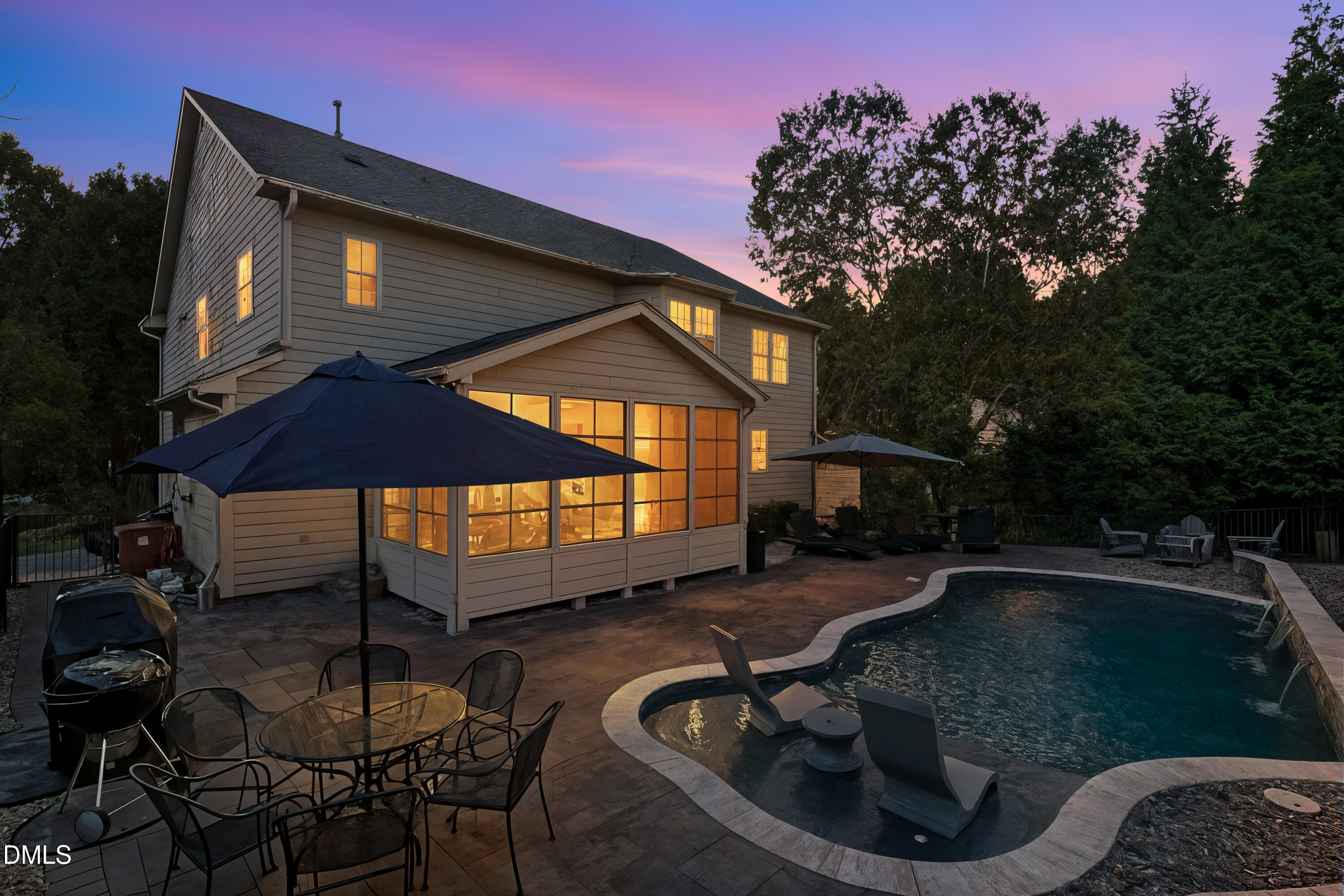 109 Skywater Lane Holly Springs, NC 27540 - Photo 9 of 66 Backyard (Virtual Twilight)