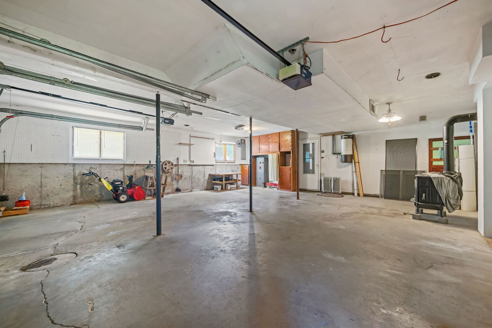 5748 South Skare Road Rochelle, IL 61068 - Photo 31 of 45 a view of a garage with furniture
