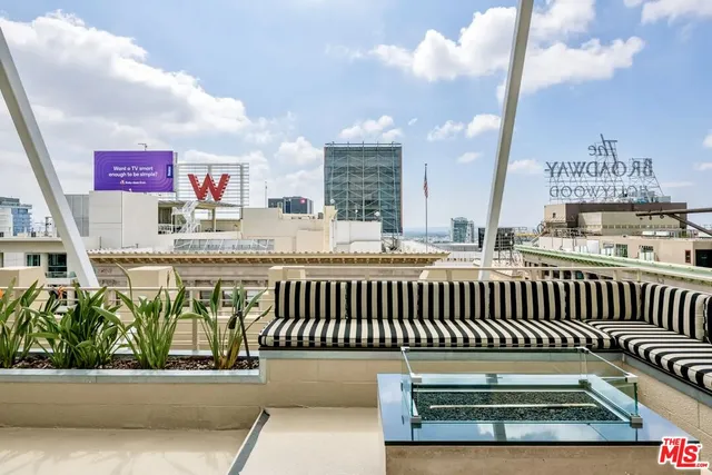 a terrace with sitting area