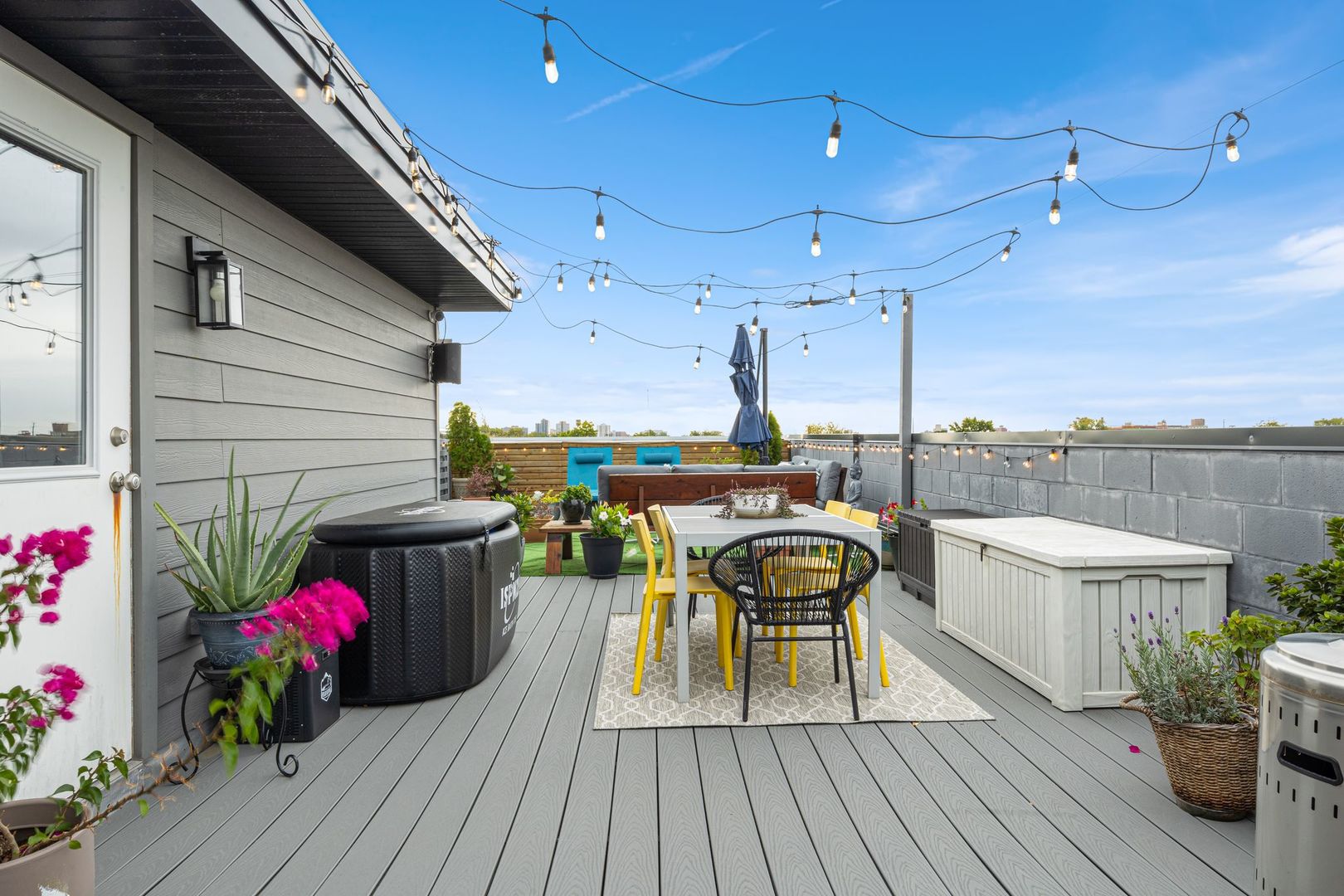 2116 West Chicago Avenue, Unit 3W Chicago, IL 60622 - Photo 35 of 37 a view of a patio outdoor seating and wooden floor