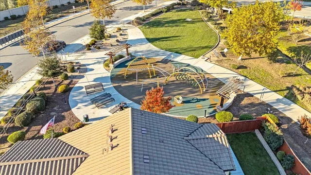 an aerial view of a city