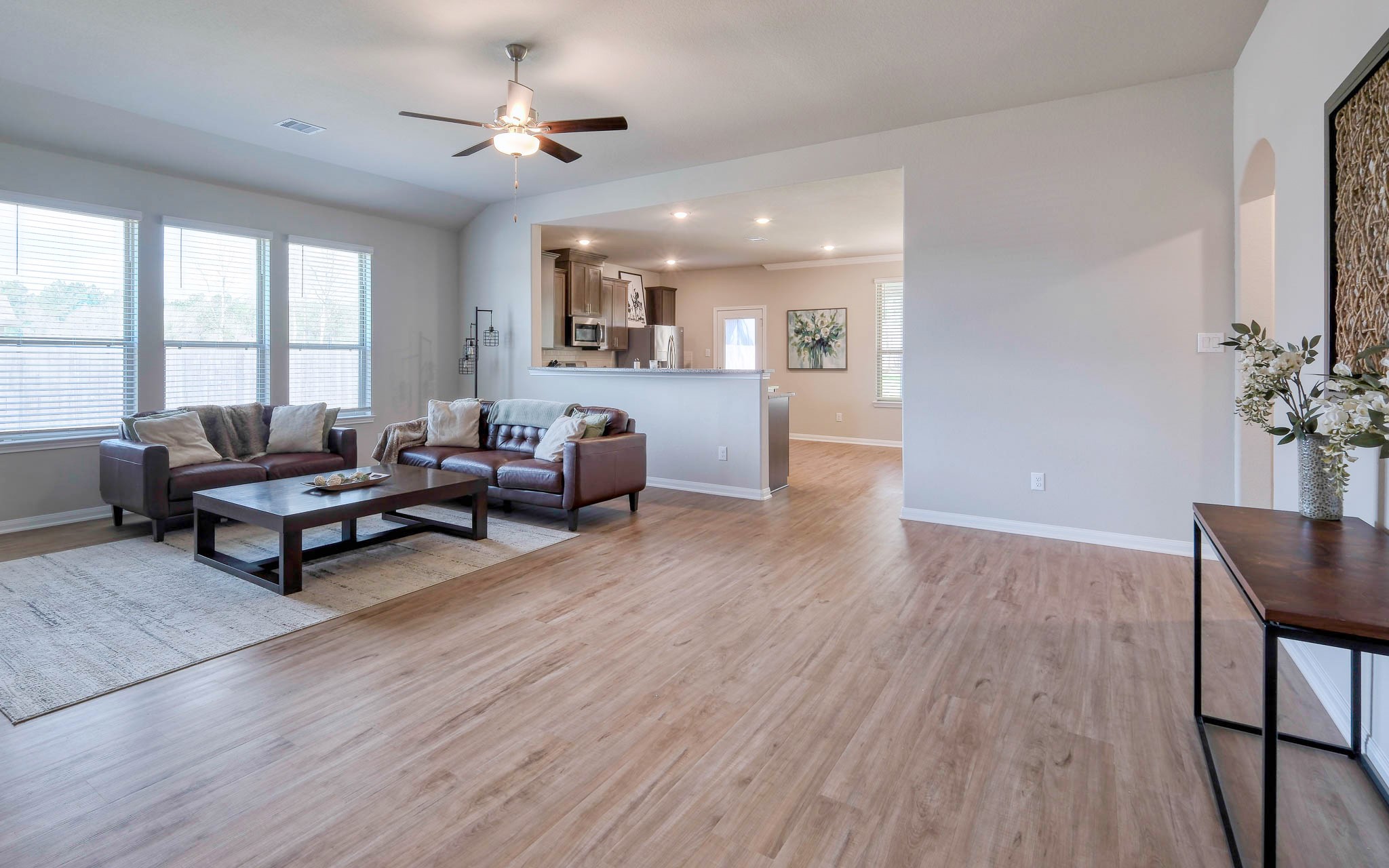 16747 Rockwall Street Conroe, TX 77303 - Photo 10 of 50 a living room with furniture and a potted plant