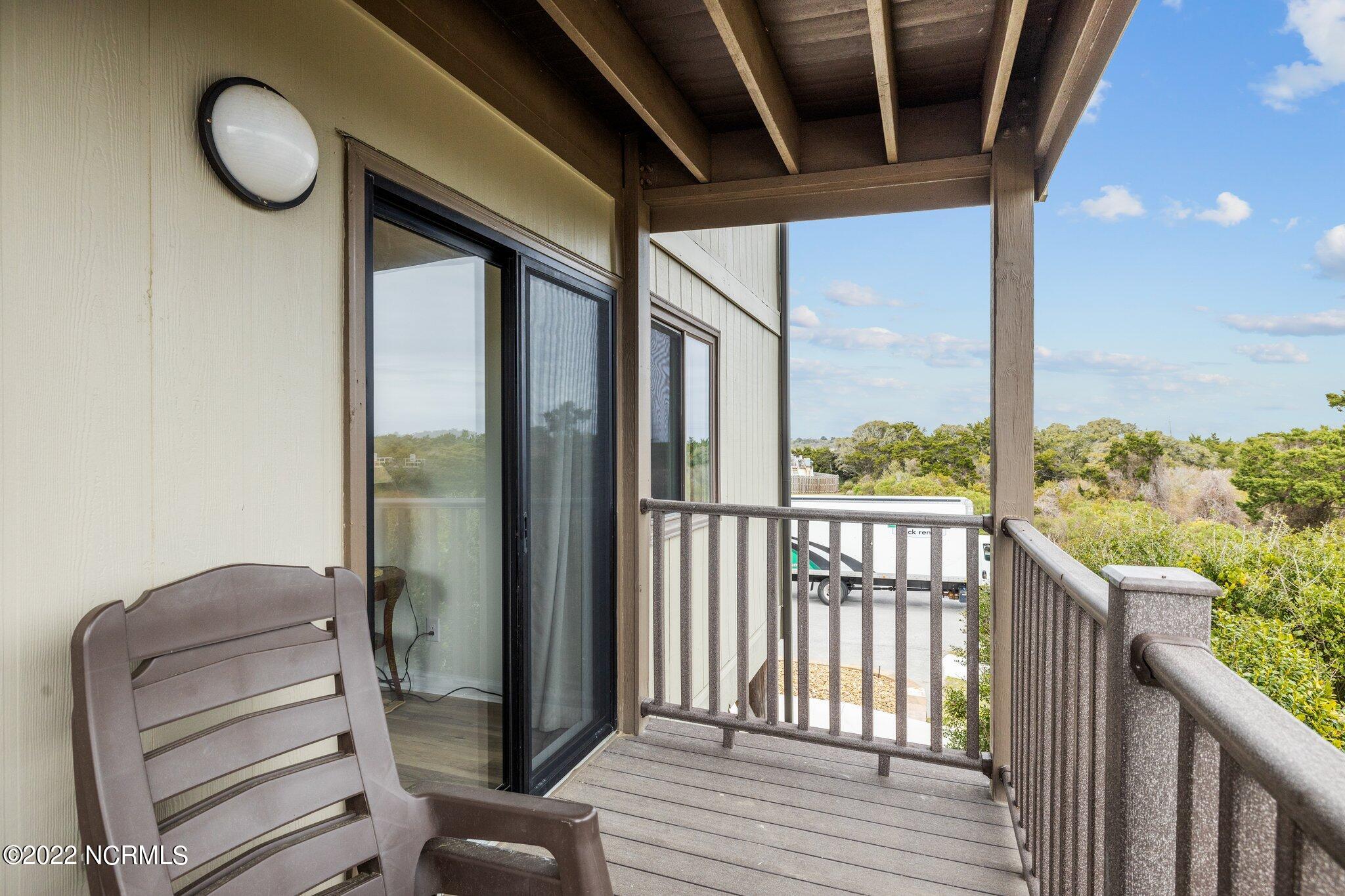 2008 East Fort Macon Road, Unit E1 Atlantic Beach, NC 28512 - Photo 5 of 43 Covered Balcony
