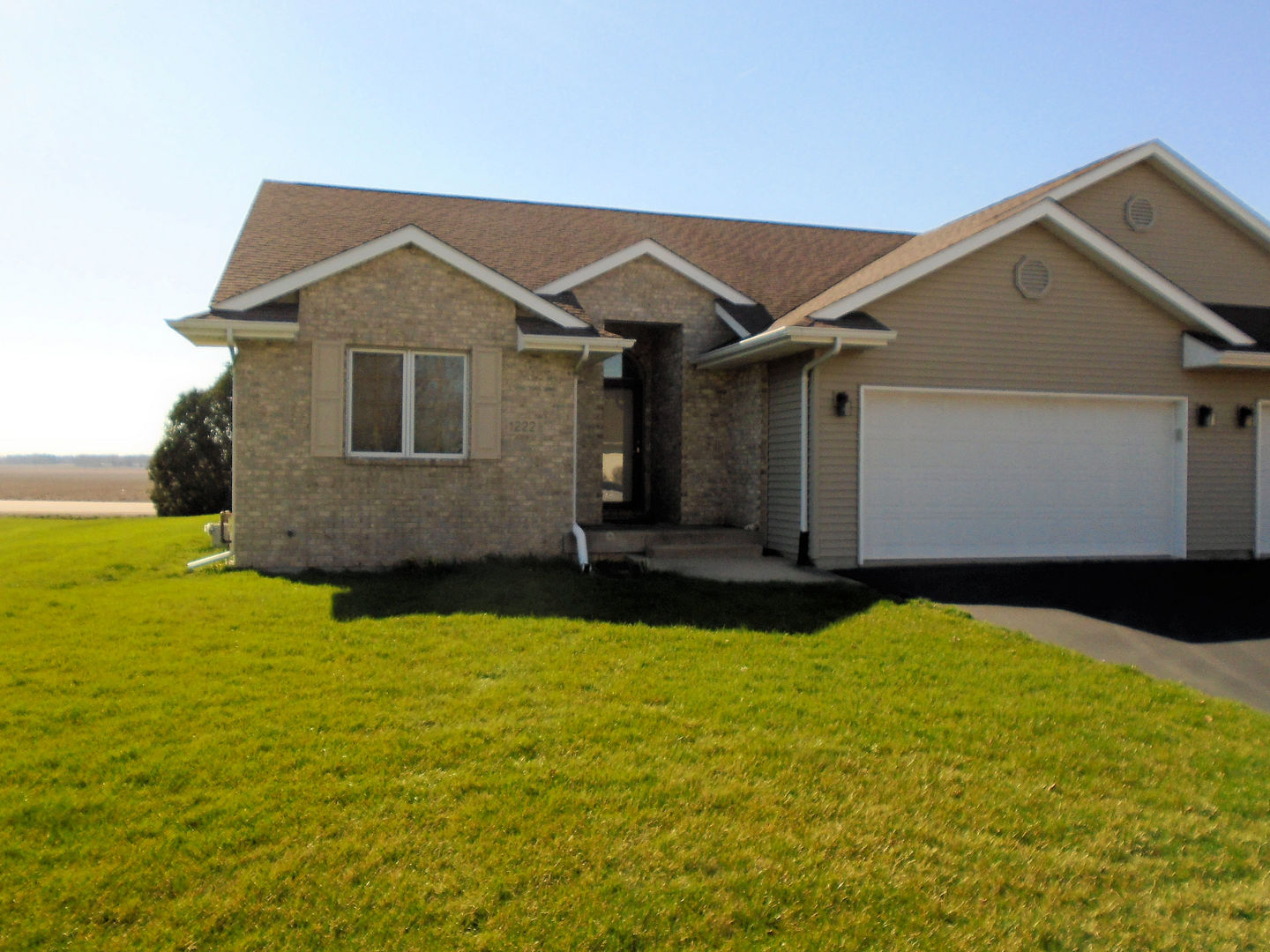 a front view of house with yard