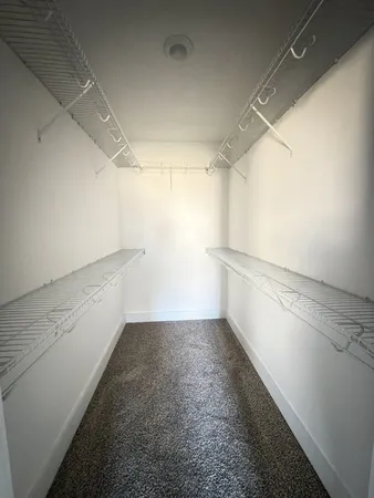 a view of a room with an empty space
