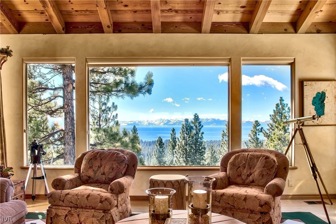 545 Alpine View Drive Incline Village, NV 89451 - Photo 3 of 34 a living room with furniture and a large window