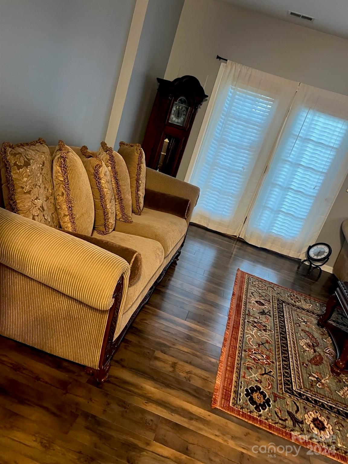 1264 Branson Road Northwest Concord, NC 28027 - Photo 17 of 37 a bedroom with a bed and wooden floor
