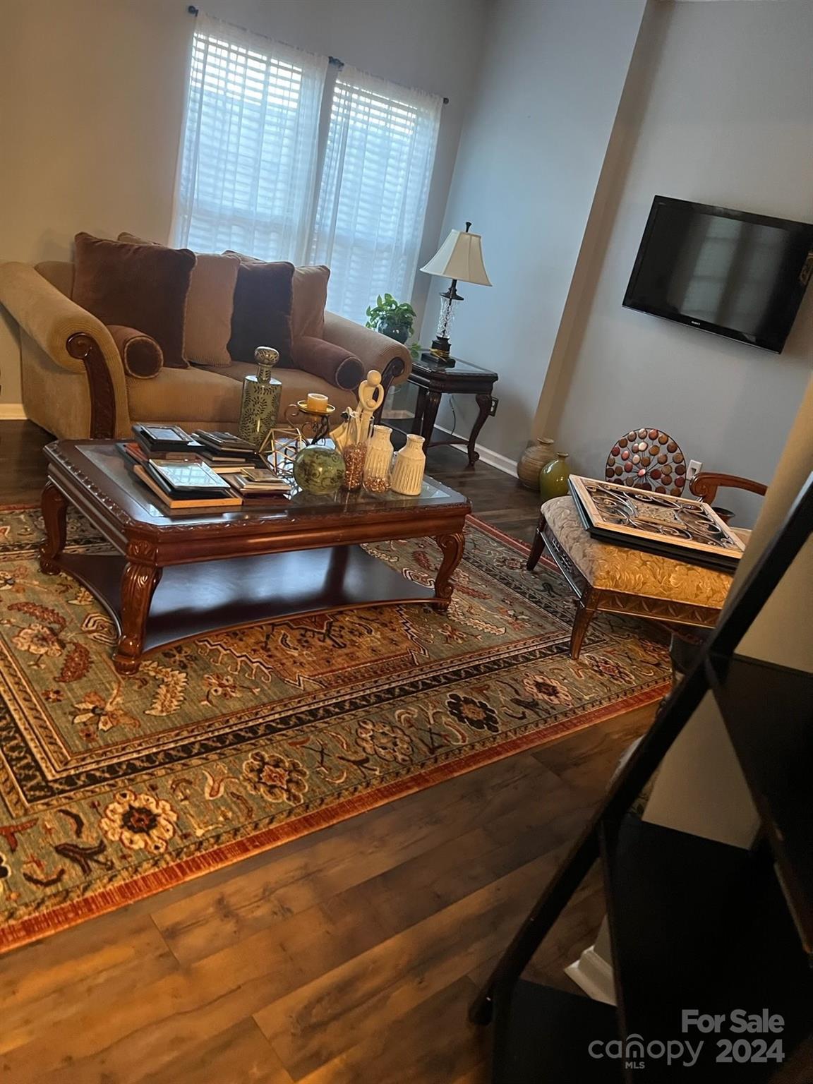 1264 Branson Road Northwest Concord, NC 28027 - Photo 19 of 37 a living room with furniture and a rug