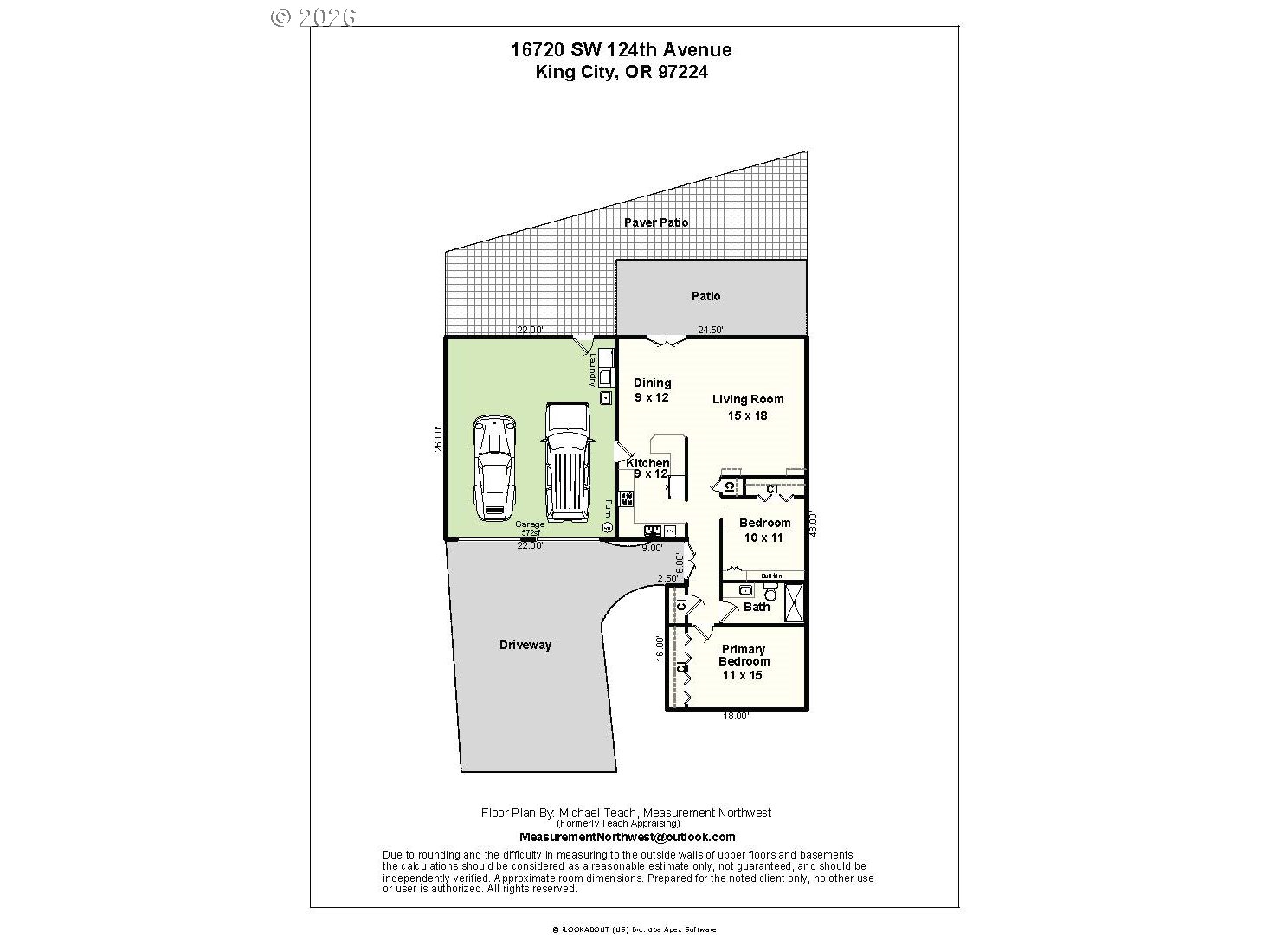 16720 Southwest 124th Avenue King City, OR 97224 - Photo 22 of 22 Floor Plan