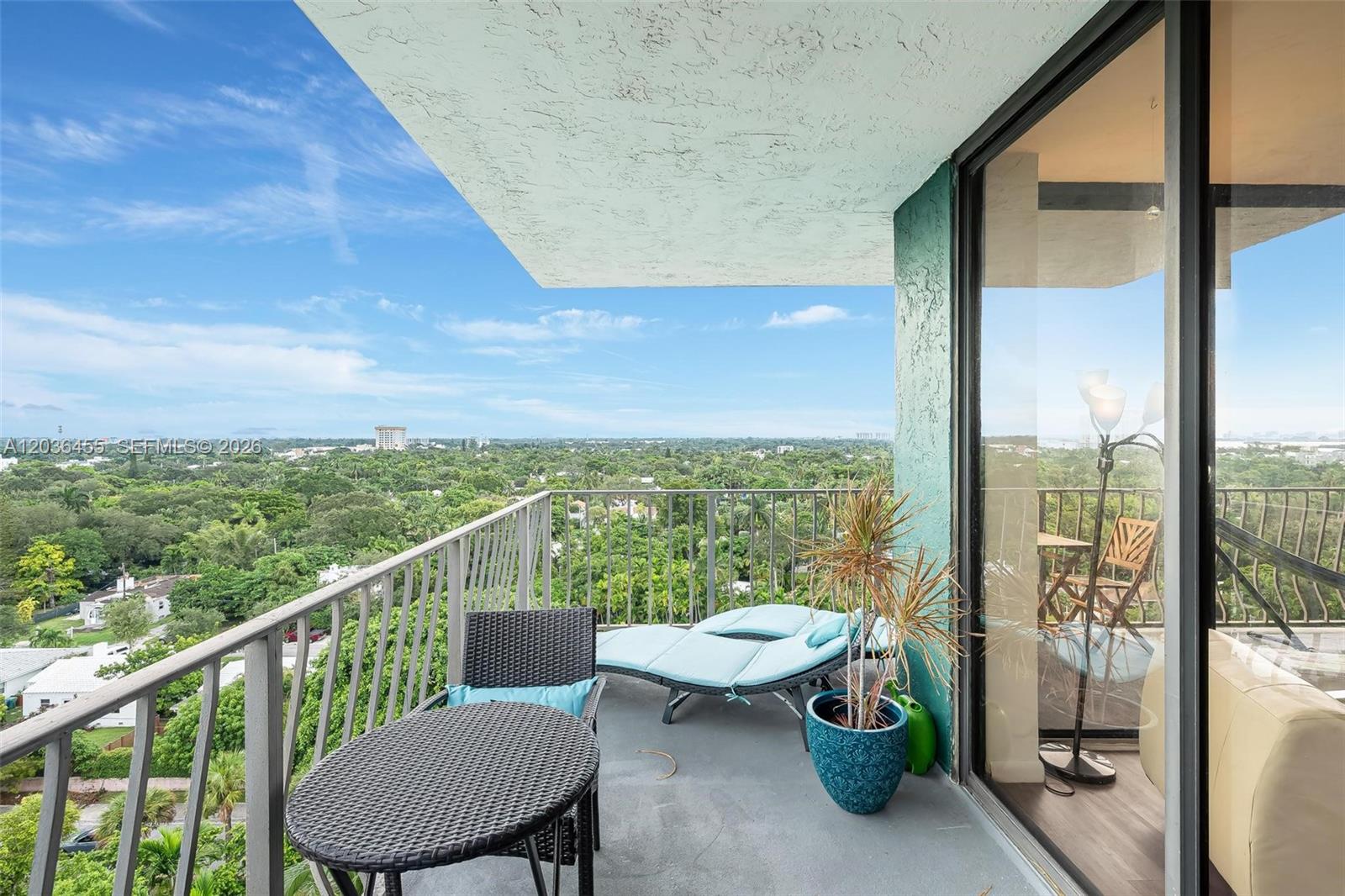 780 Northeast 69th Street, Unit 1010 Miami, FL 33138 - Photo 17 of 31 a view of a city from a balcony