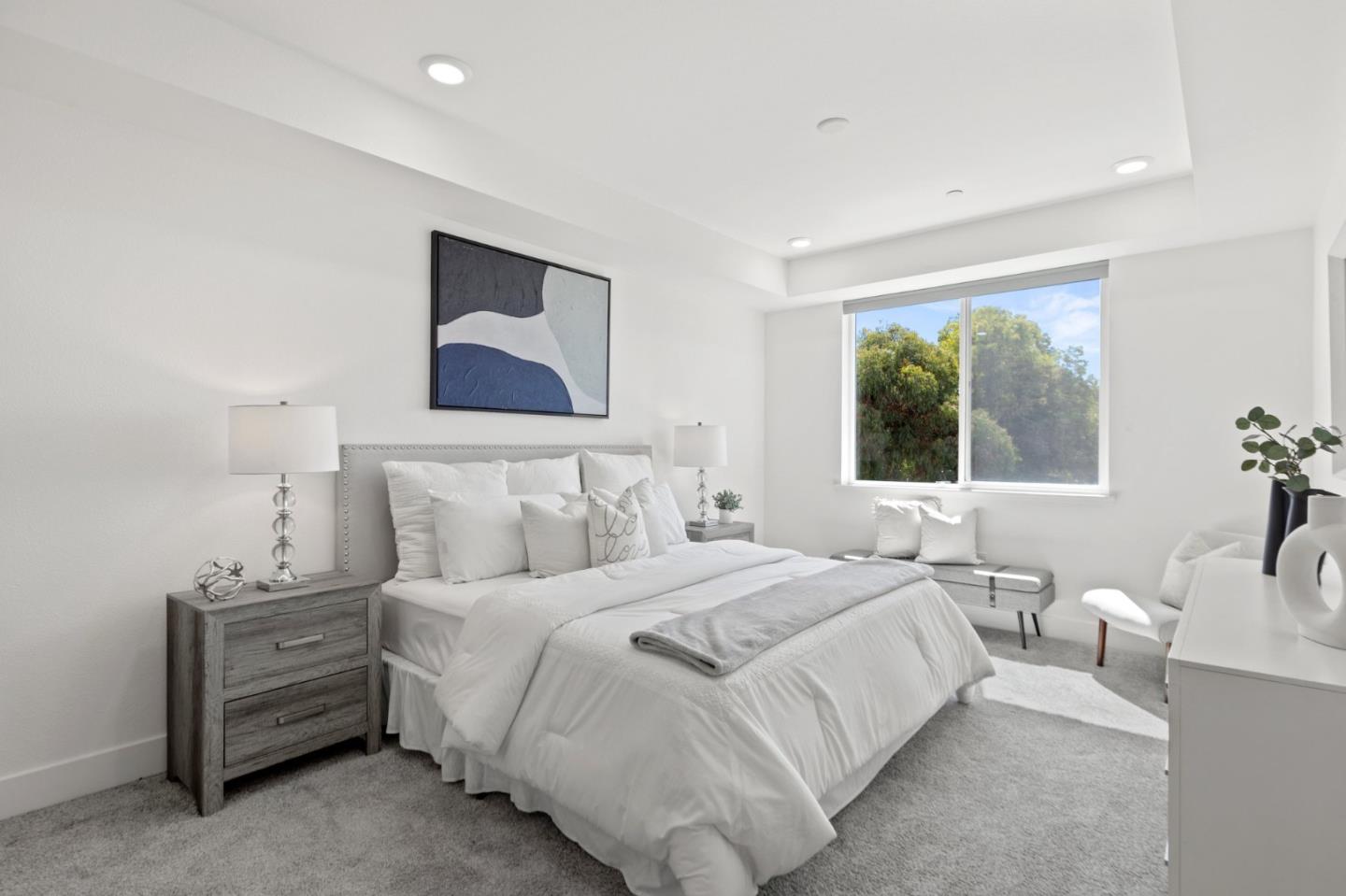 42111 Osgood Road, Unit 215 Fremont, CA 94539 - Photo 22 of 44 a bedroom with a bed and a window